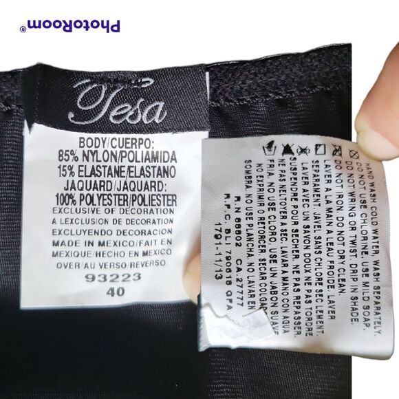 TESA BLACK GOLD FLORAL STRIPE CORSET - 40 - Picture 8 of 10